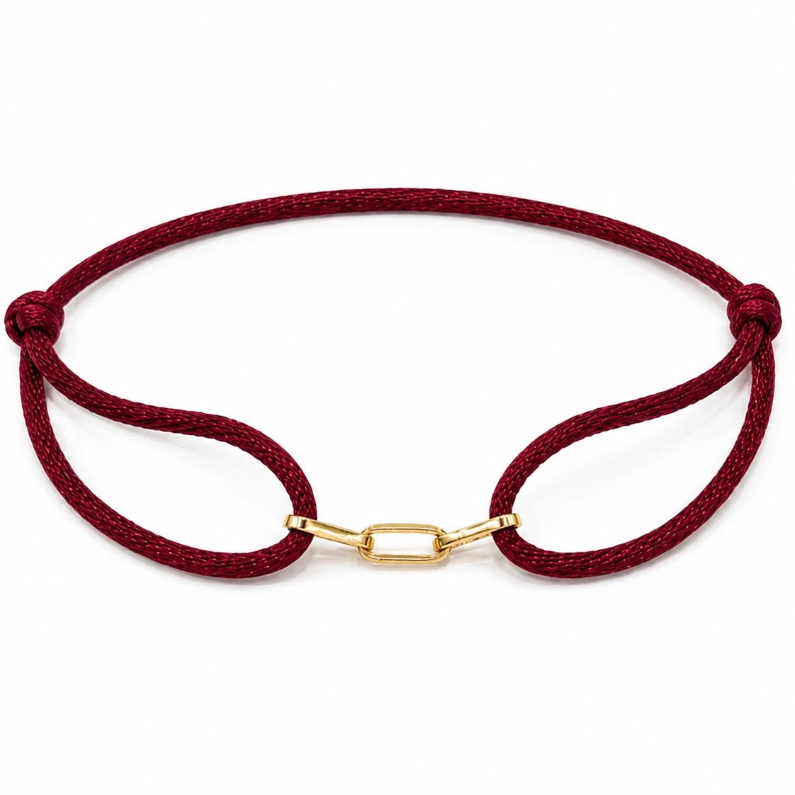 Pulseira Seda Elos Ouro 18k