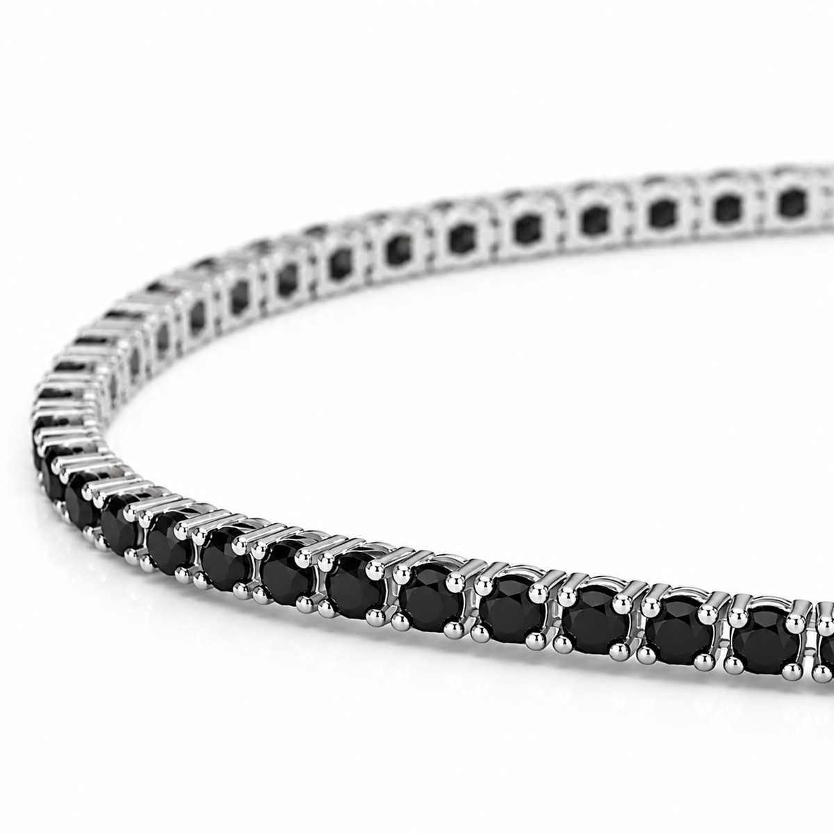 Pulseira Riviera Zircônia Negra 2,5mm