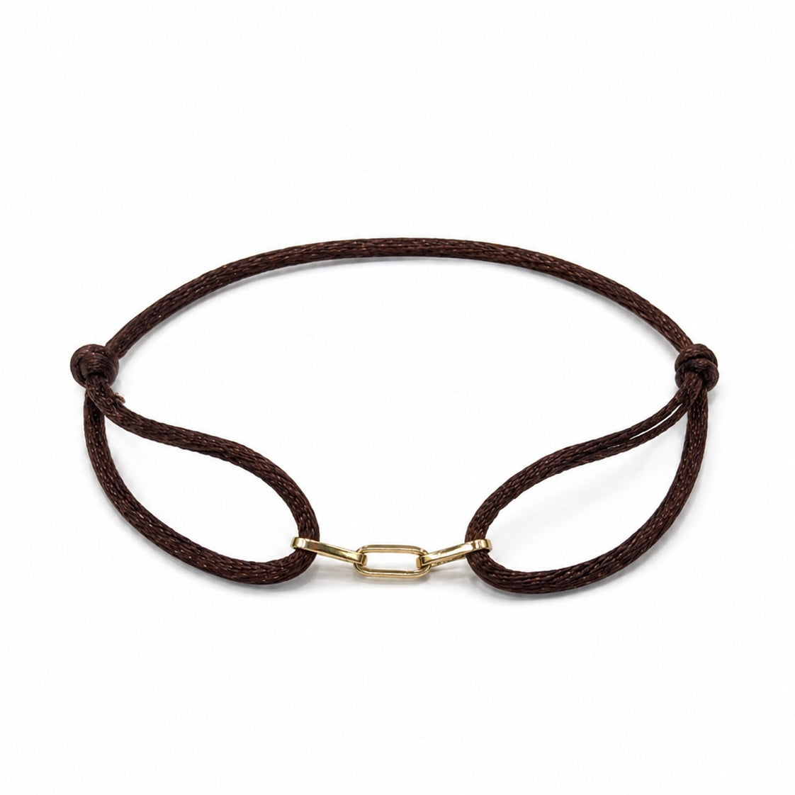 Pulseira Seda Elos Ouro 18k