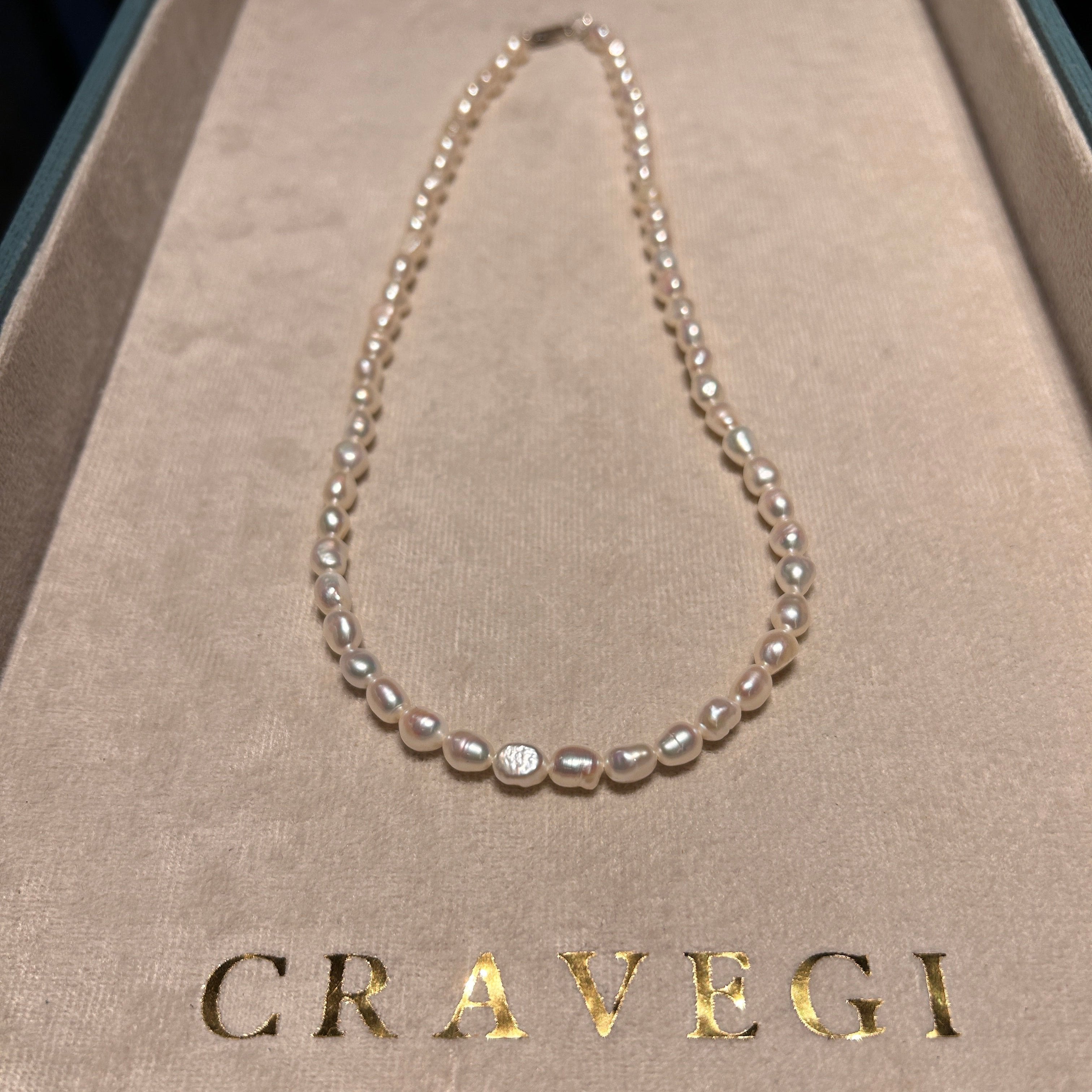 Colar de Pérolas Naturais