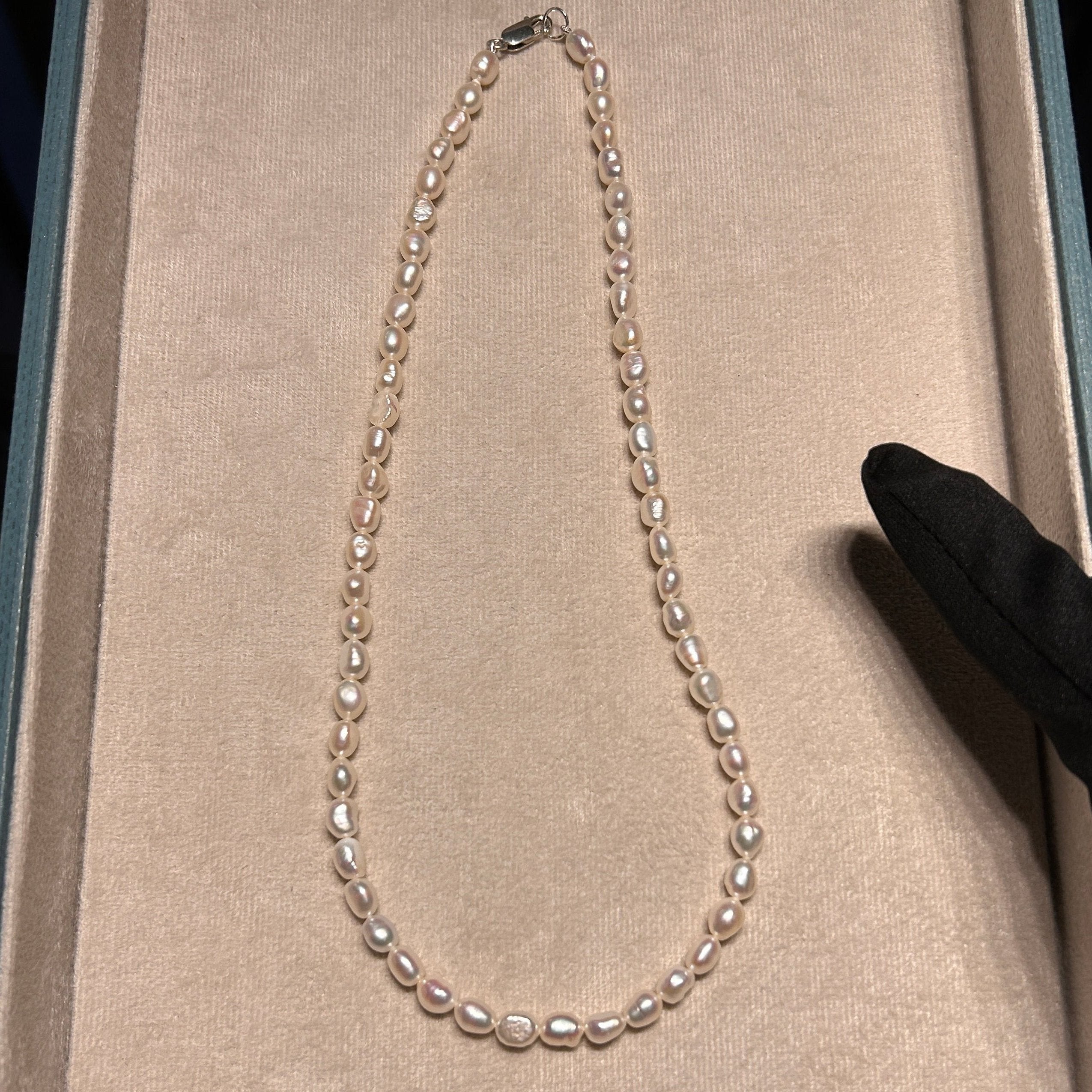 Colar de Pérolas Naturais