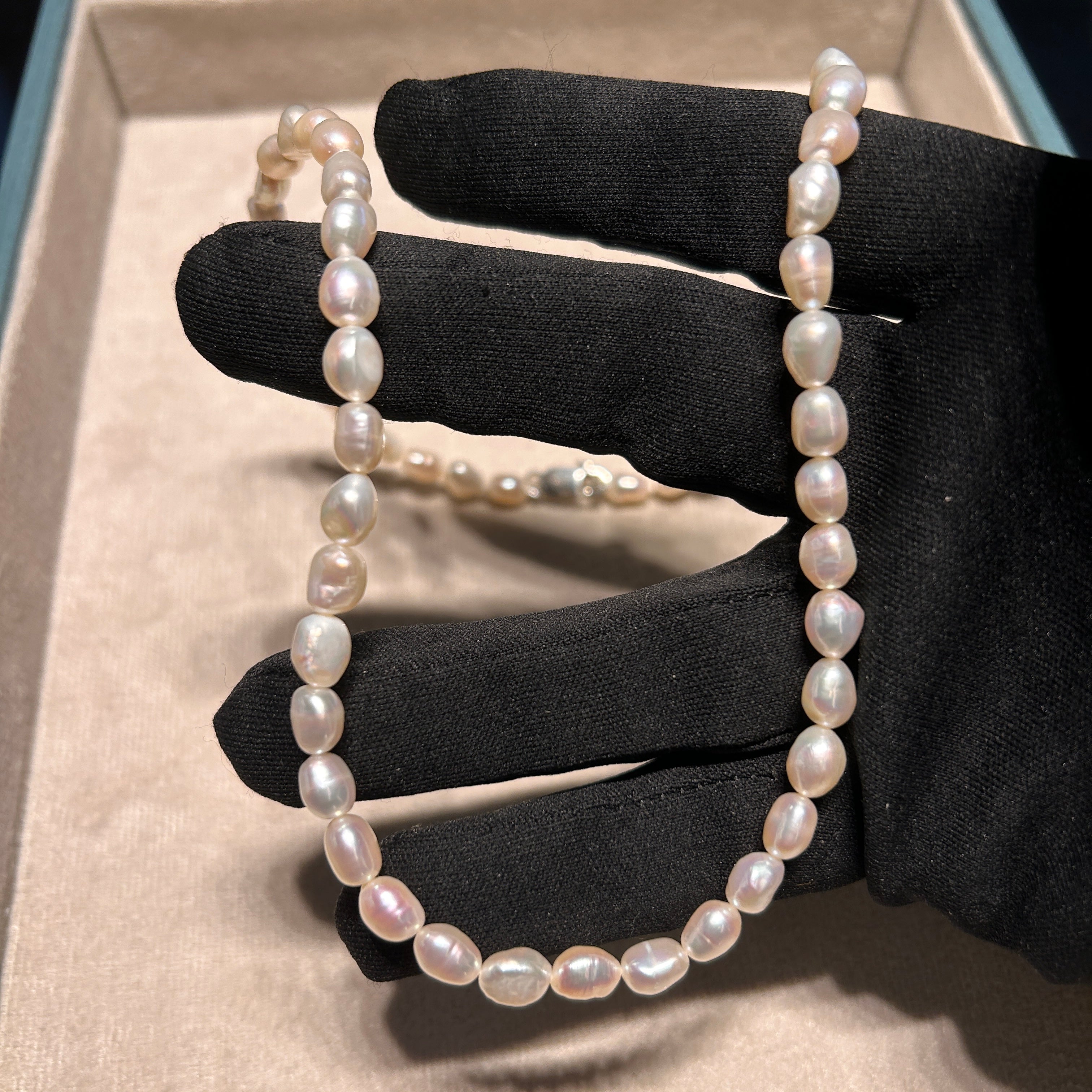 Colar de Pérolas Naturais