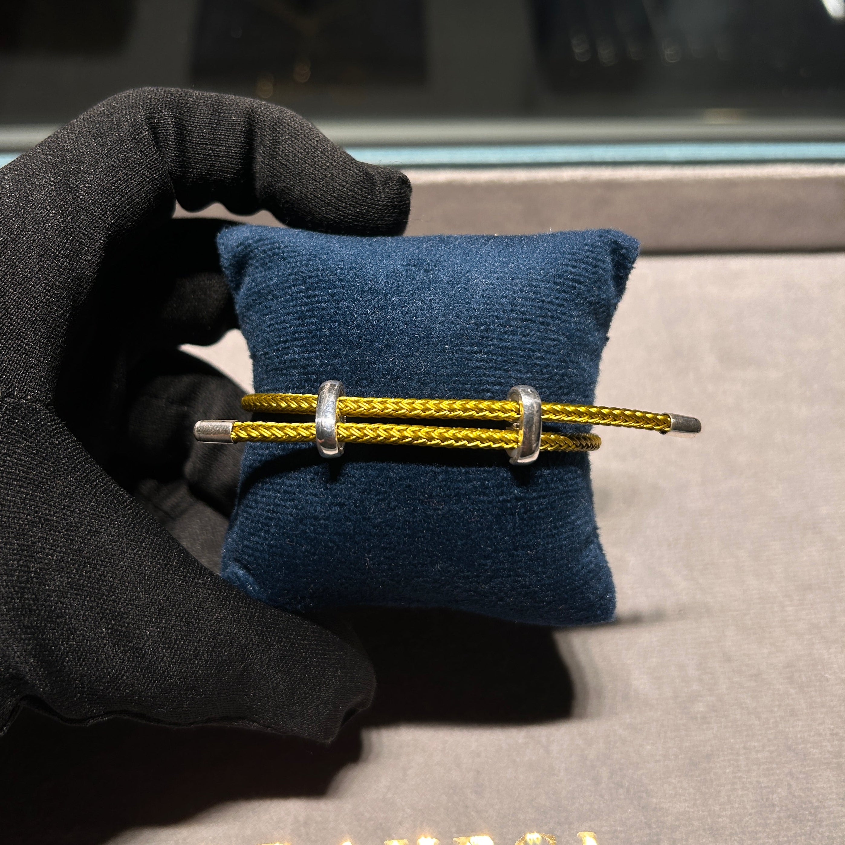 Pulseira Cadarço Steel com Prata 925