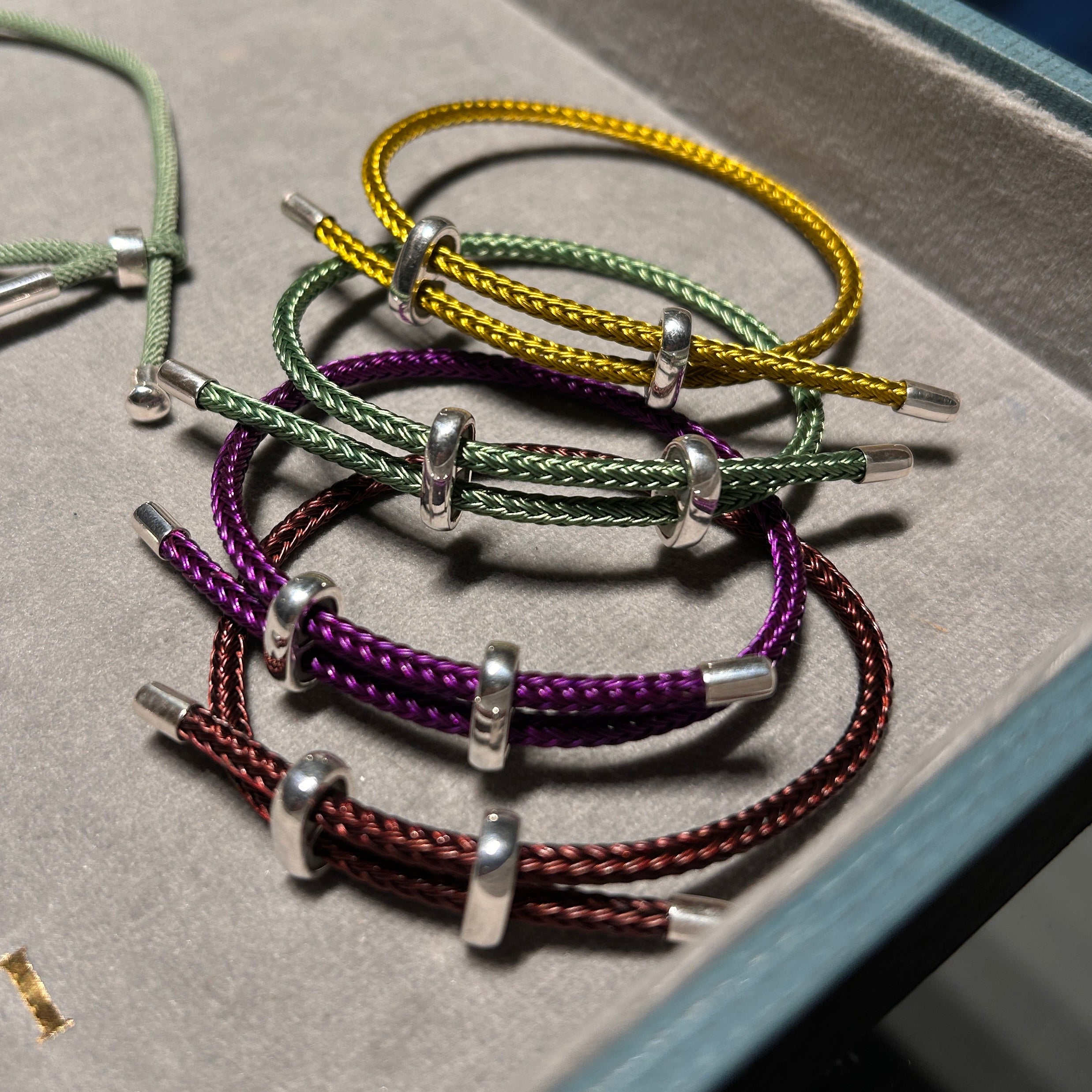 Pulseira Cadarço Steel com Prata 925
