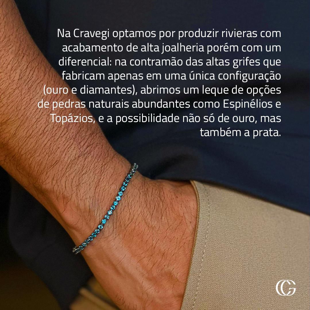 Pulseira Riviera Topázio London 3mm