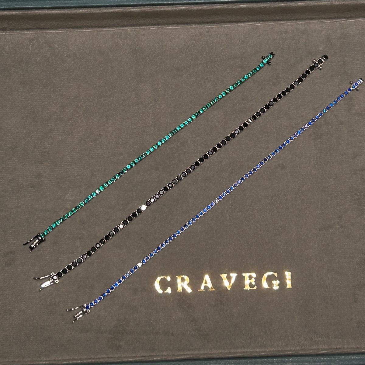 Pulseira Riviera Zircônia Negra 2,5mm