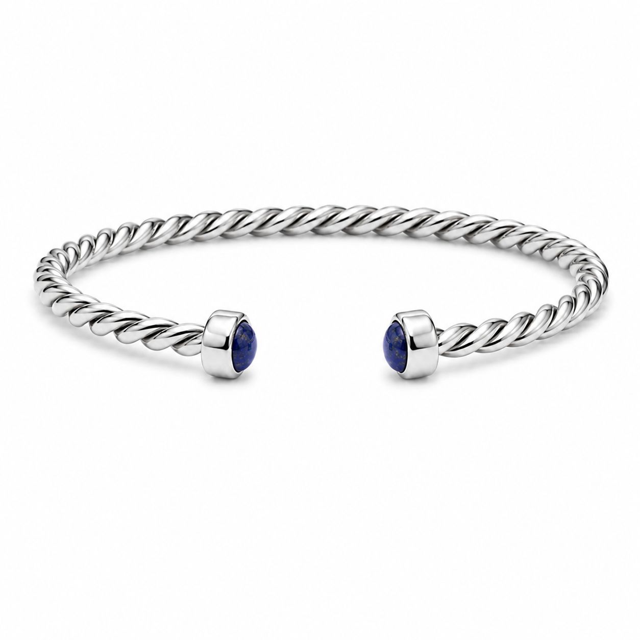 Pulseira Aro Torcido Com Pedra