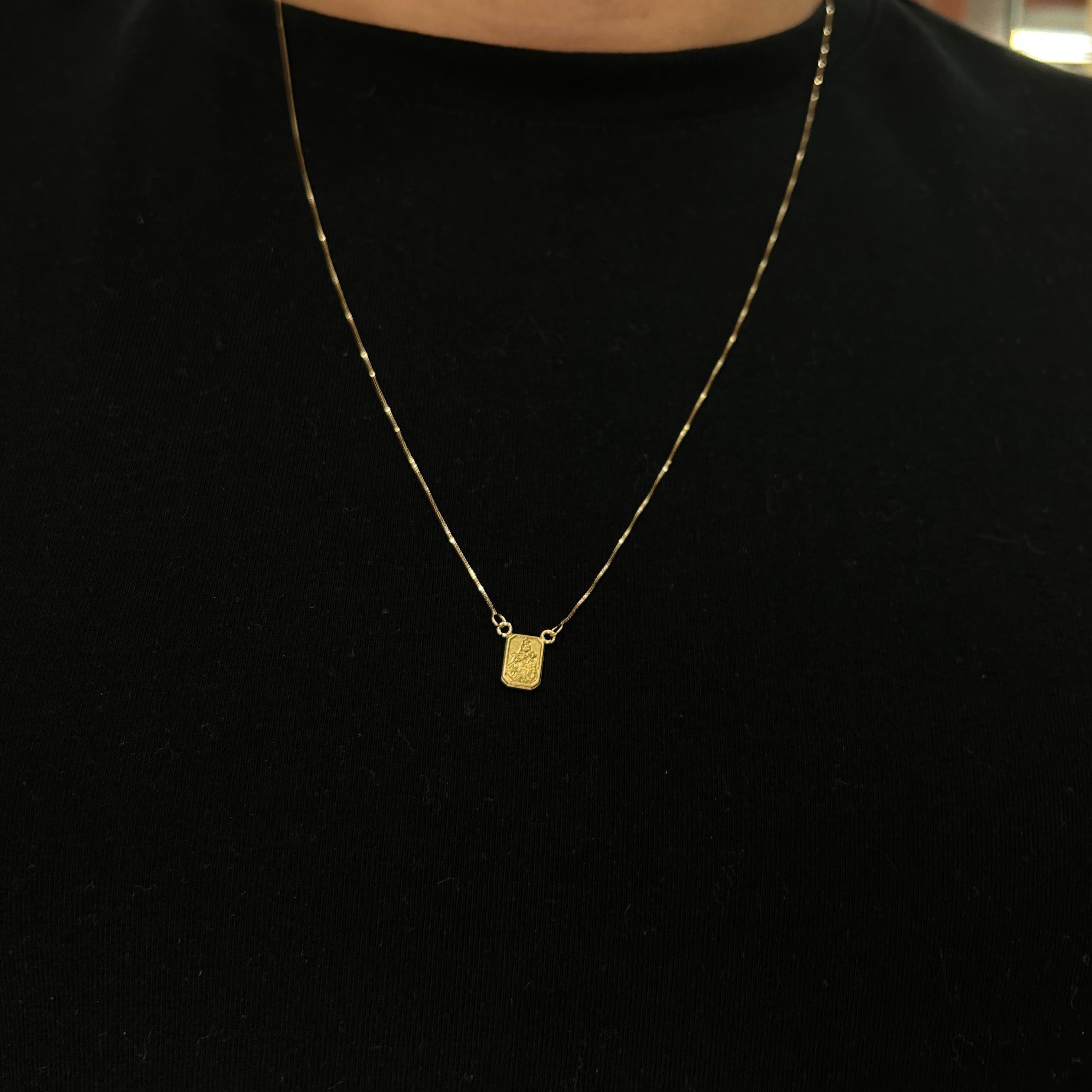 Escapulário Tradicional Veneziana Ouro 18k
