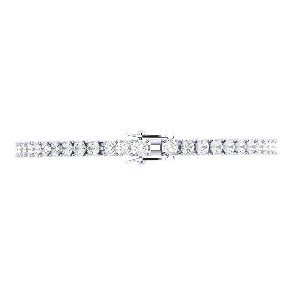 Pulseira Riviera Topázio Branco 3mm