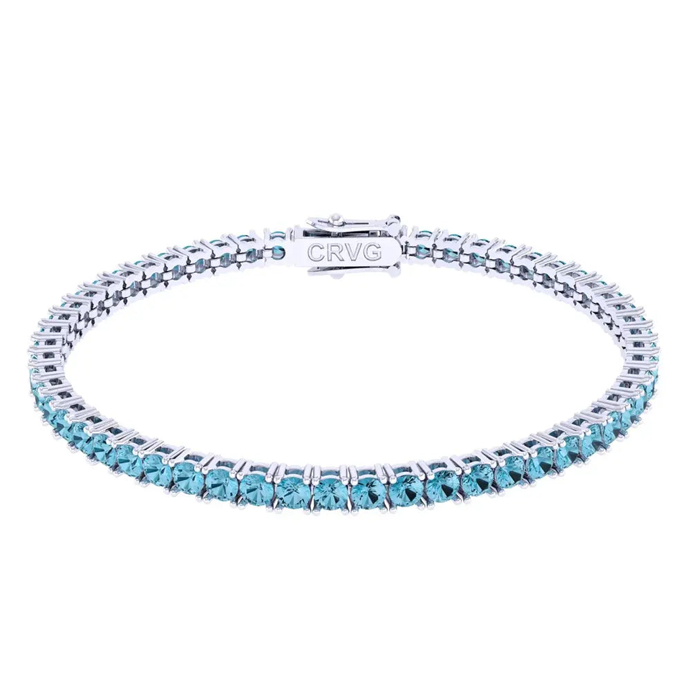 Pulseira Riviera Topázio Sky 3mm