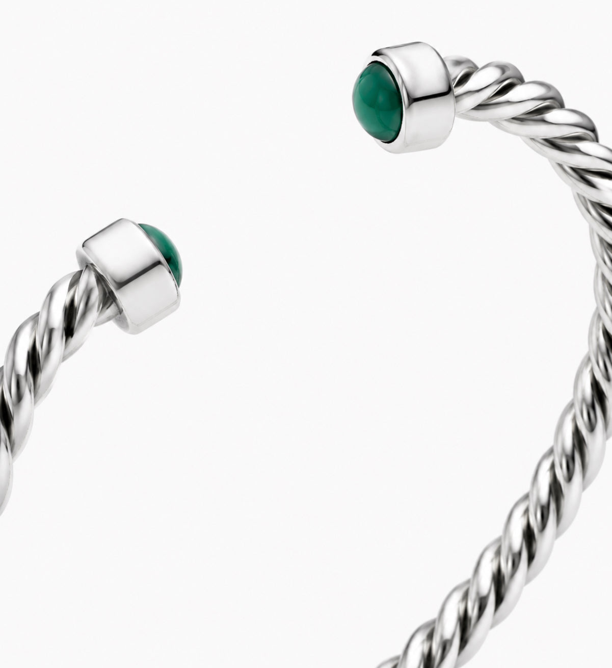 Pulseira Aro Torcido Com Pedra