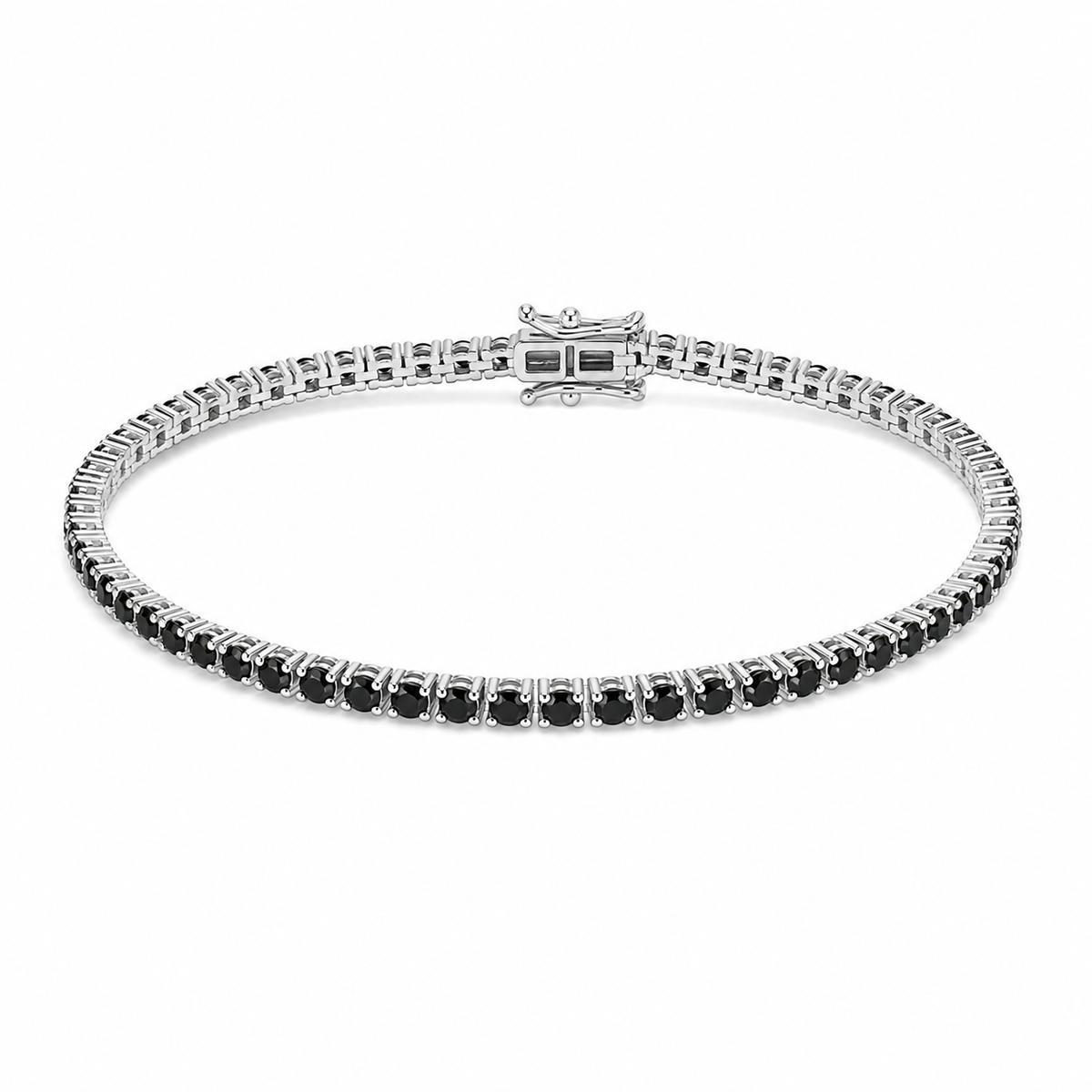 Pulseira Riviera Zircônia Negra 2,5mm