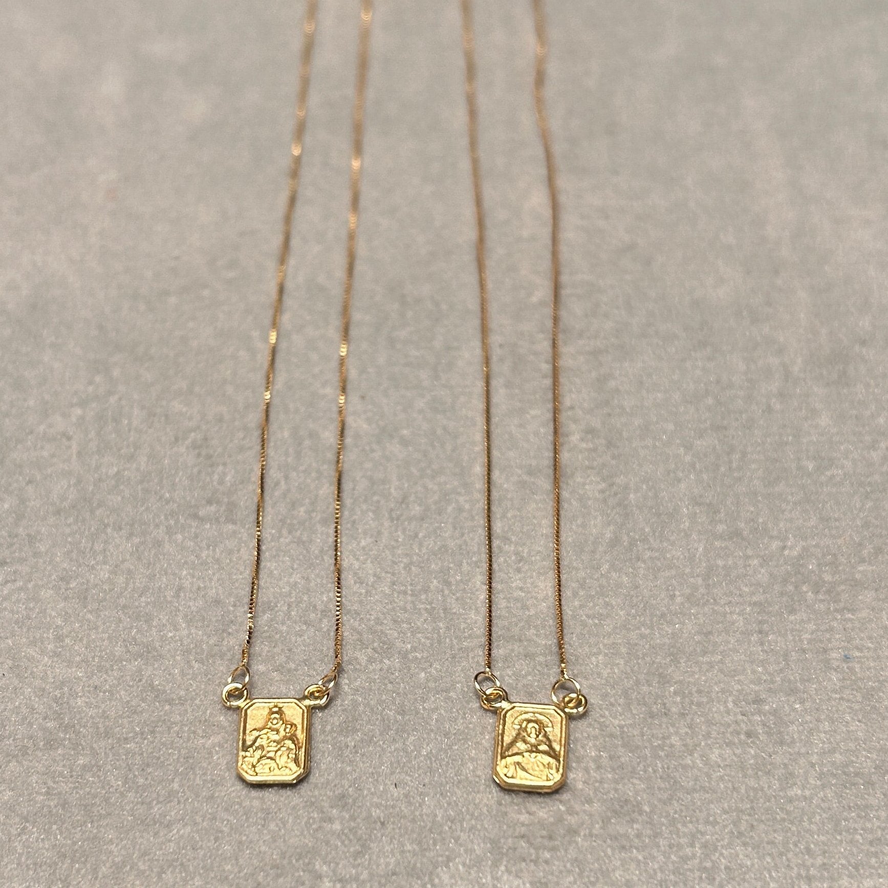 Escapulário Tradicional Veneziana Ouro 18k