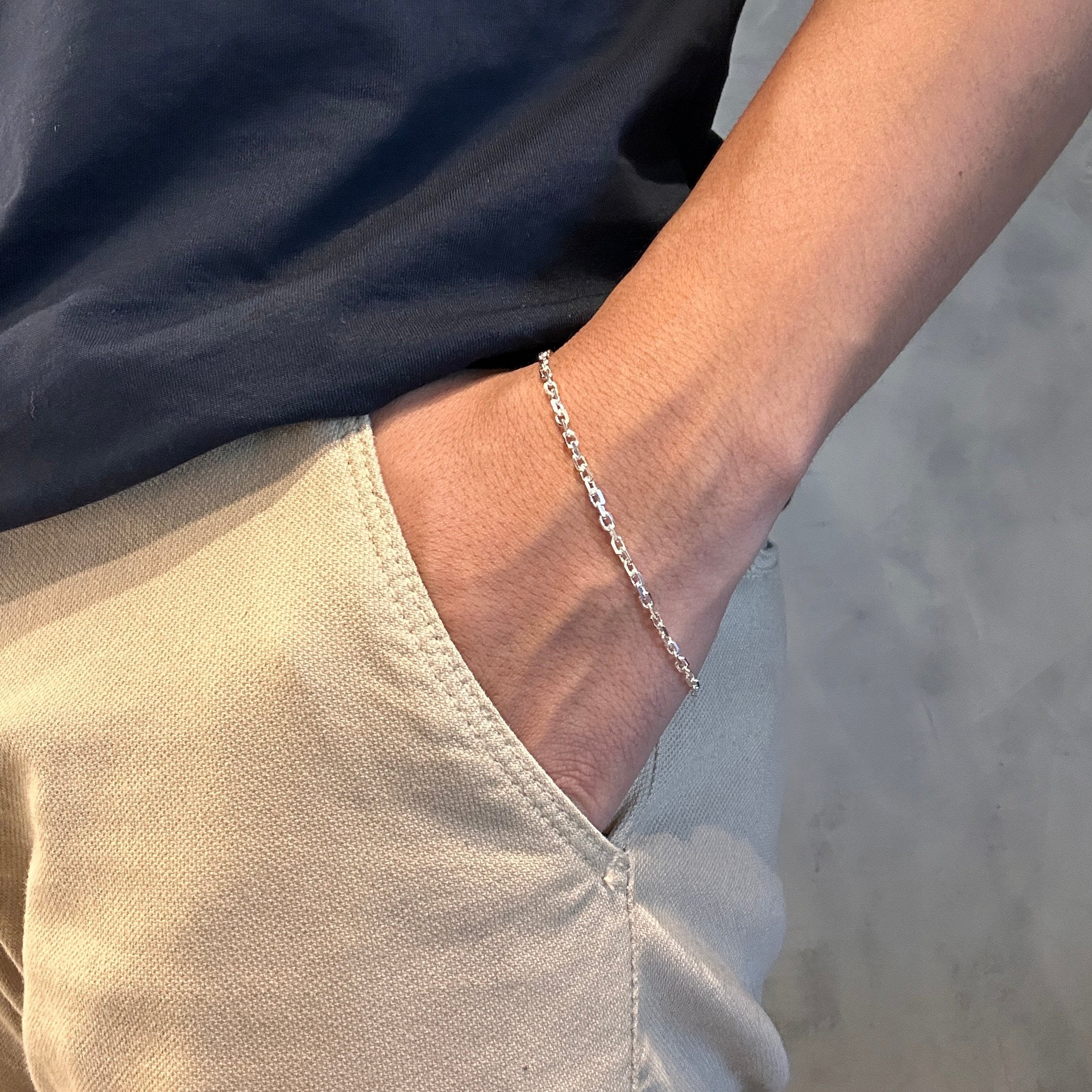 Pulseira Prata Cadeado