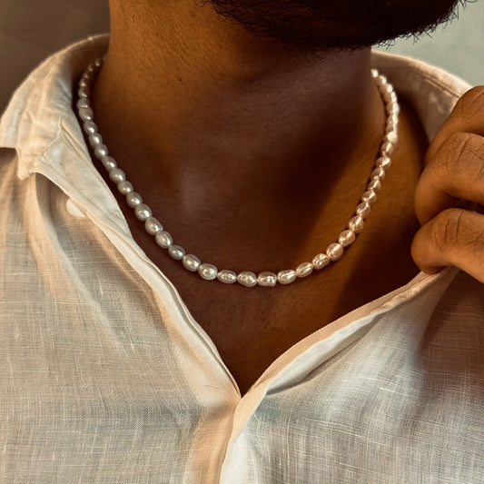 Colar de Pérolas Naturais