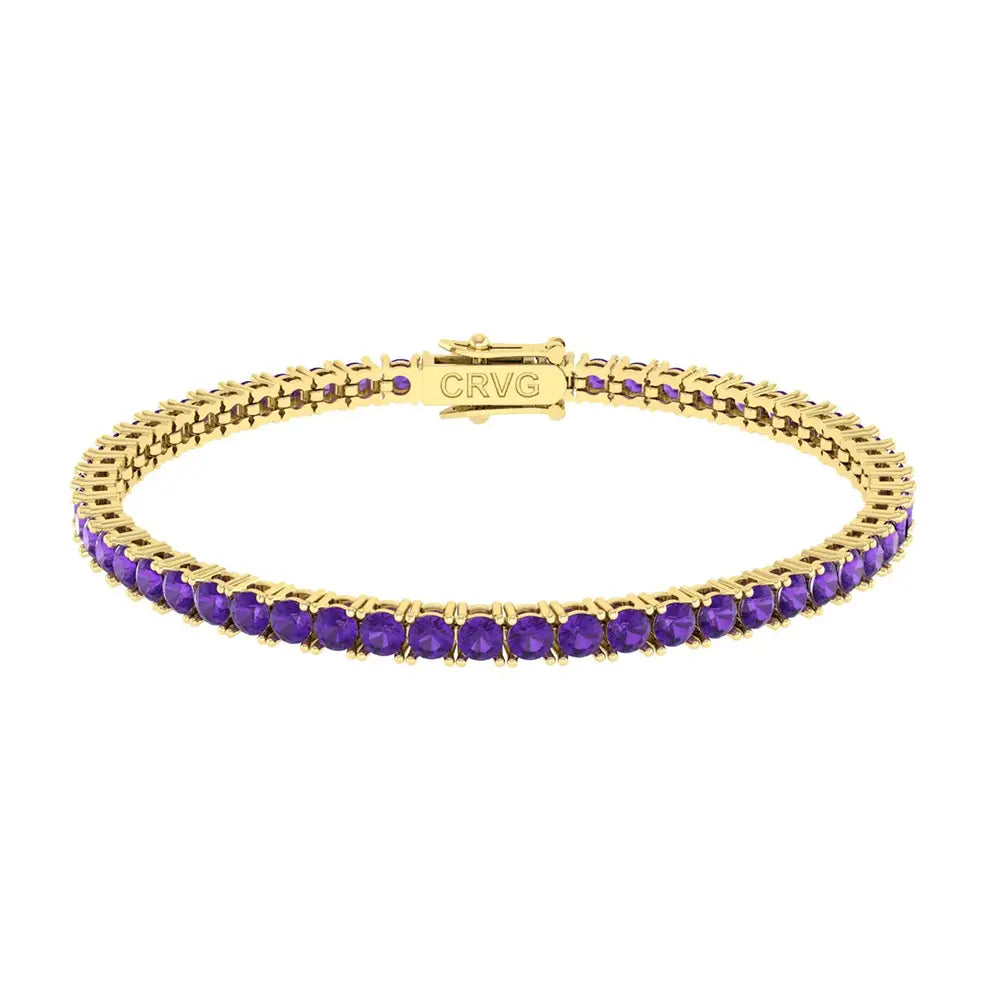 Pulseira Riviera Ametista 3mm