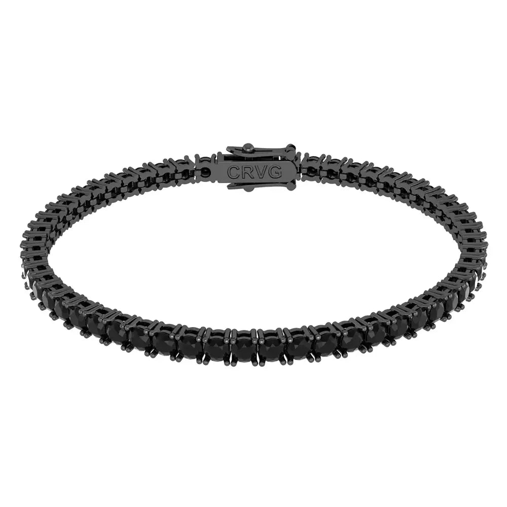 Pulseira Riviera Zirconia Negra 3mm