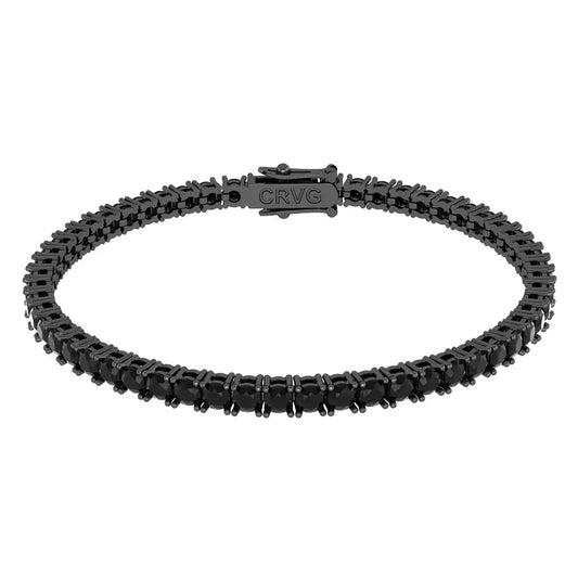 Pulseira Riviera Espinélio Negro 3mm