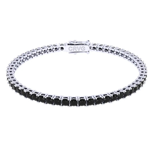 Pulseira Riviera Zirconia Negra 3mm