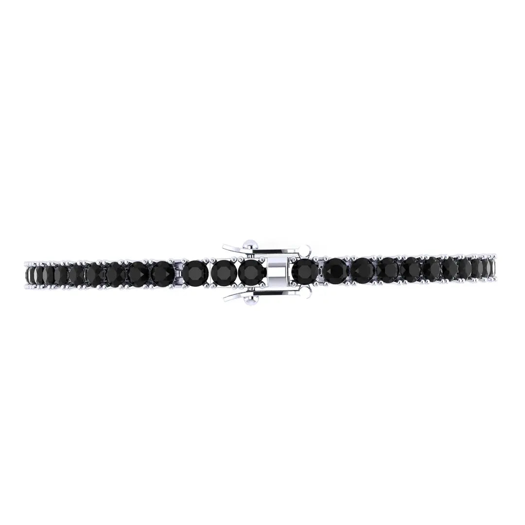Pulseira Riviera Zirconia Negra 3mm