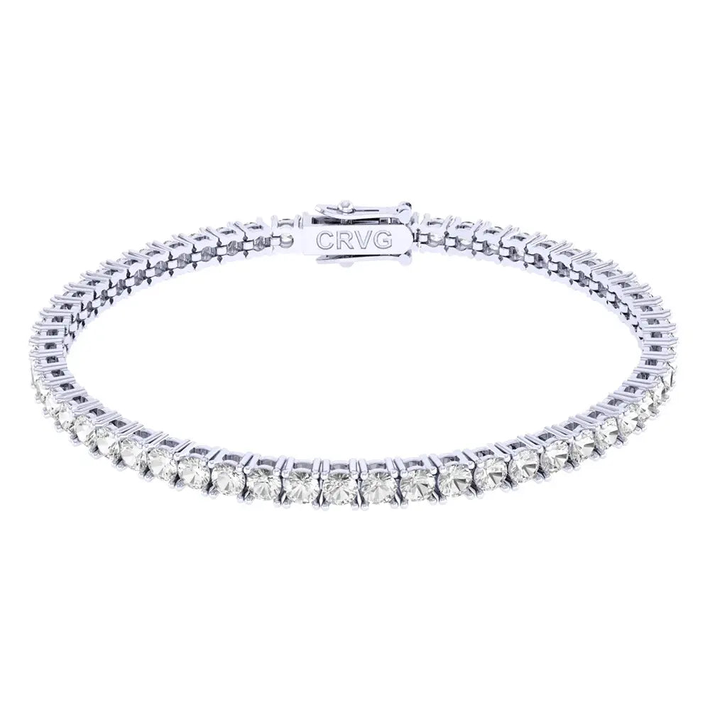 Pulseira Riviera Topázio Branco 3mm