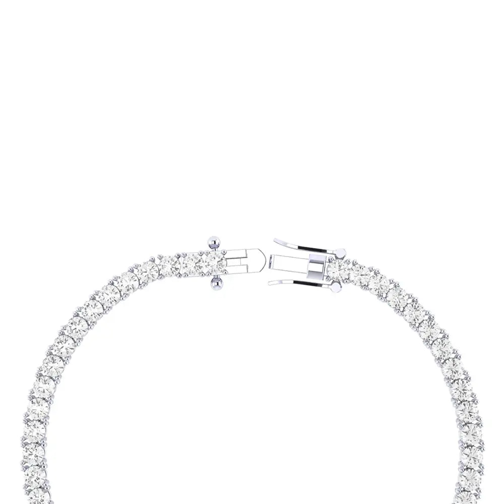 Pulseira Riviera Topázio Branco 3mm