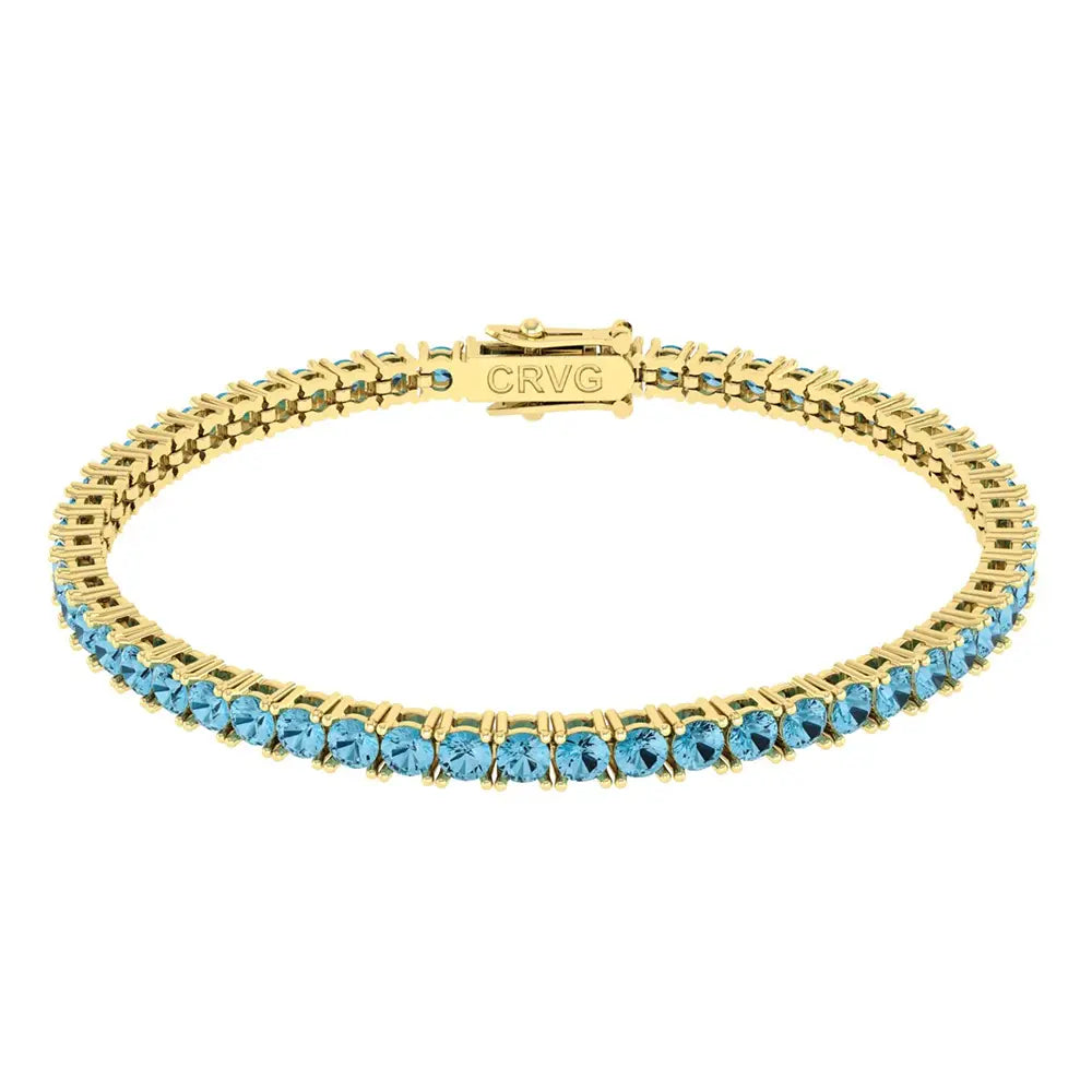 Pulseira Riviera Topázio Sky 3mm